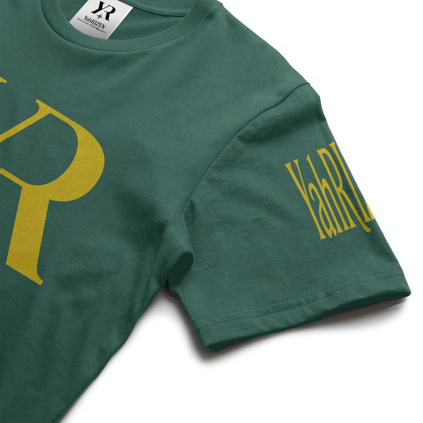 YR Monogram Tee – Emerald Jade Edition
