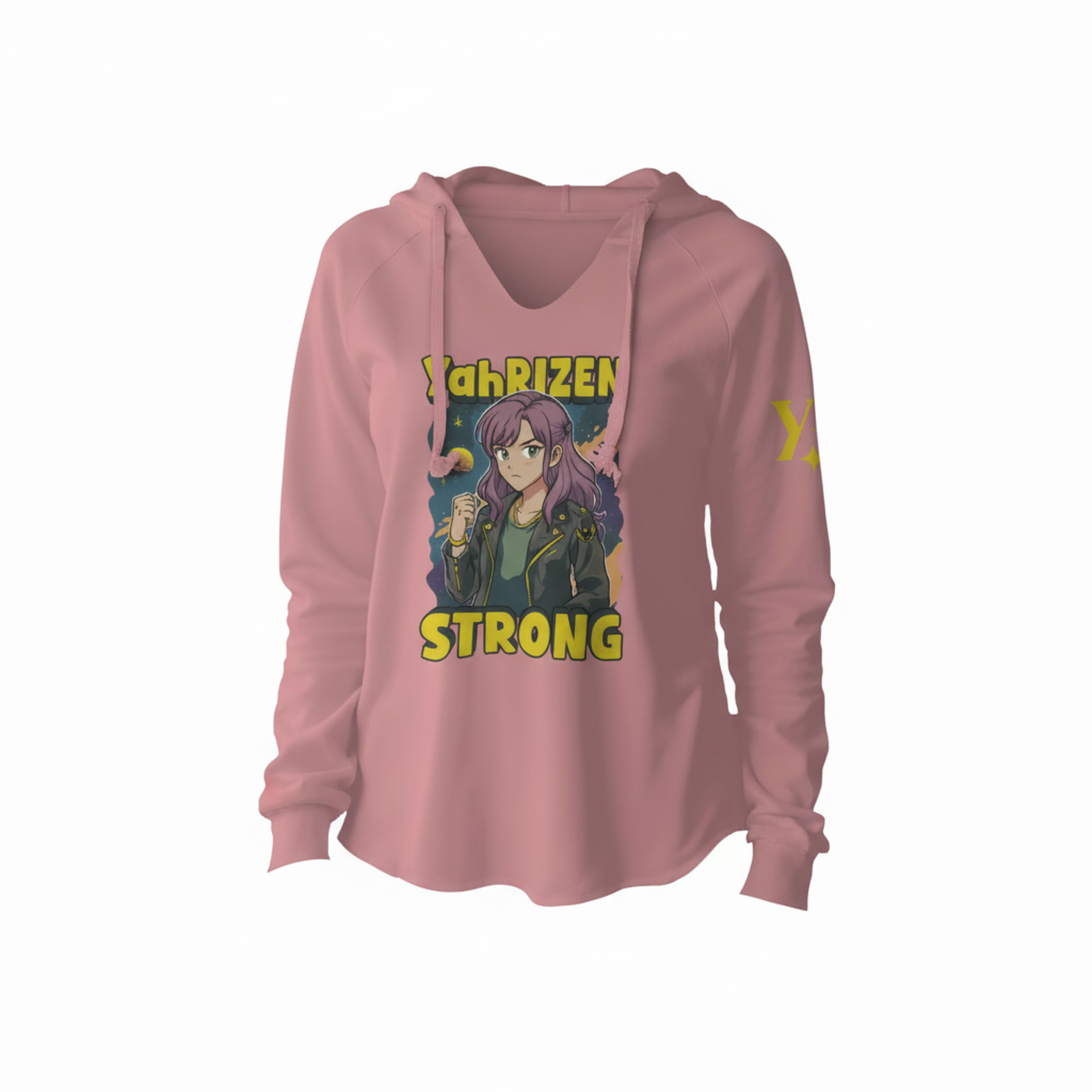 YahRIZEN STRONG Women’s Hooded Pullover Dusty Rose