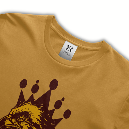 YahRIZEN Heritage Eagle Tee – Mustard/Maroon