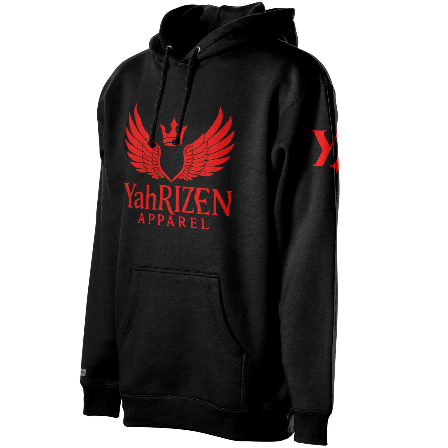 YahRIZEN Core Hoodie – Crimson Wings Edition