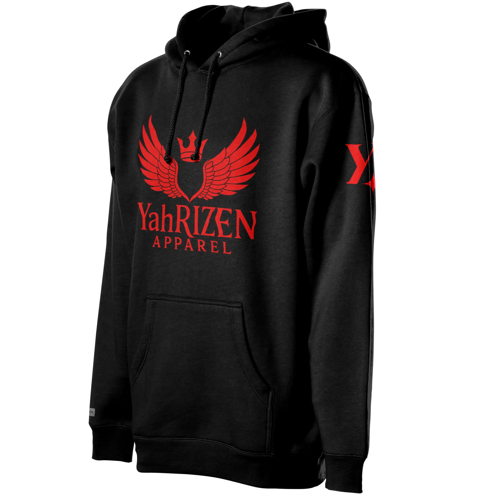 YahRIZEN Core Hoodie – Crimson Wings Edition