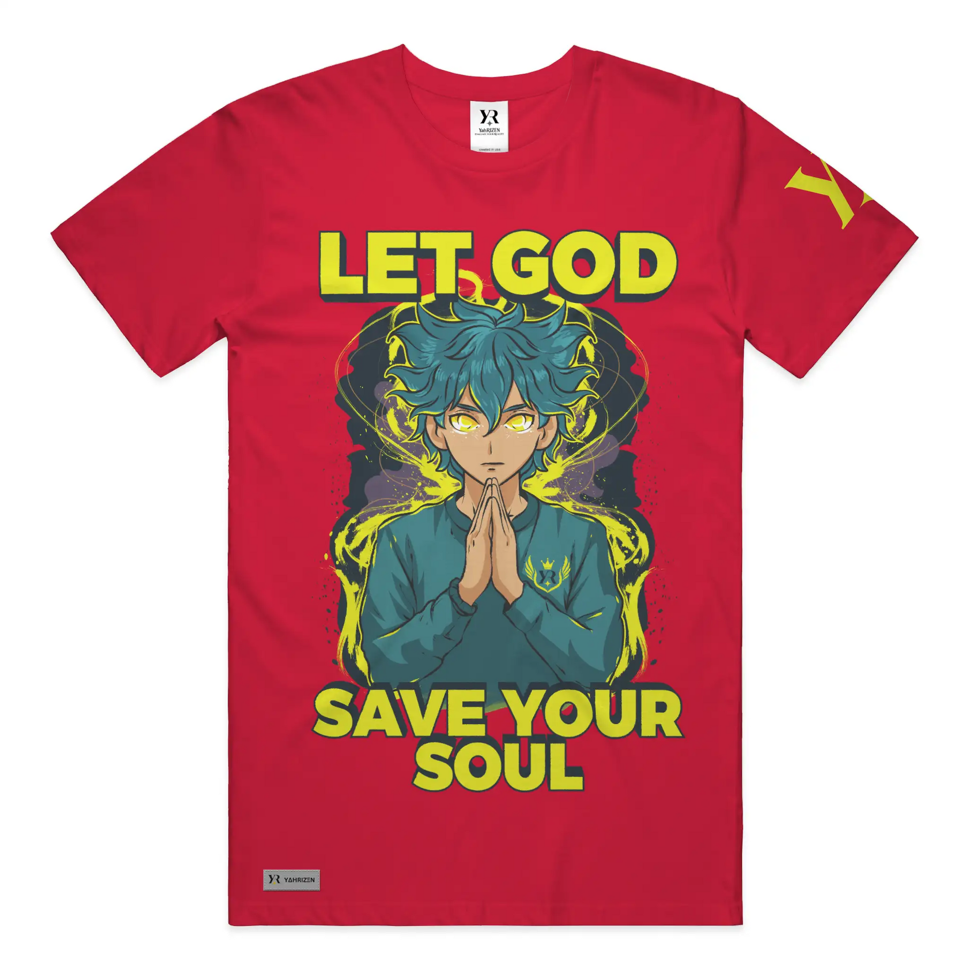YahRIZEN “Let God Save Your Soul” Tee – Radiant Faith Edition