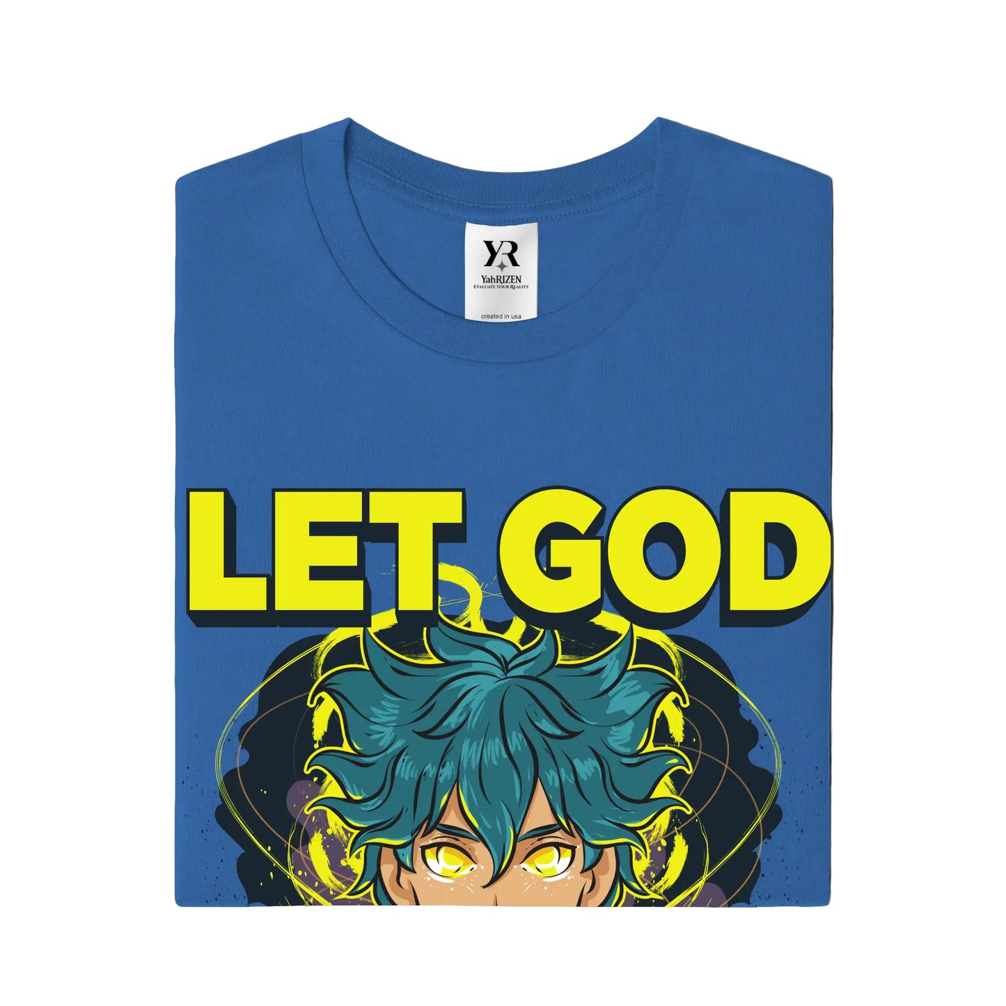 YahRIZEN “Let God Save Your Soul” Tee – Royal Blue Edition