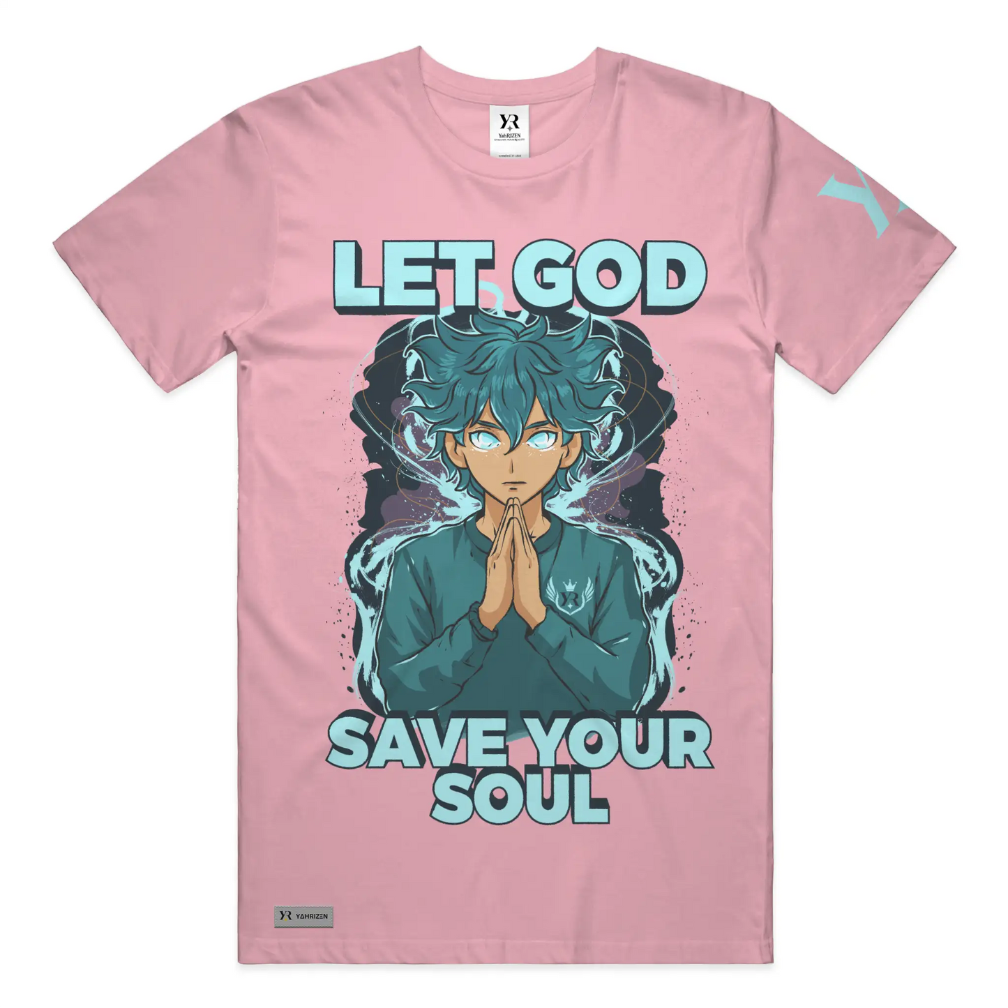 Let God Save Your Soul Tee — Bubblegum | YahRIZEN