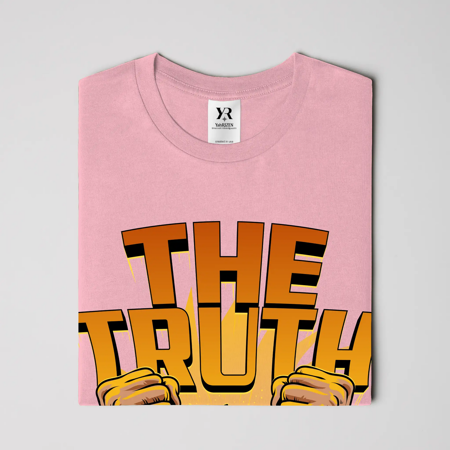 YahRIZEN Freedom Breaker Tee – The Truth Shall Set You Free Tee in Bubblegum