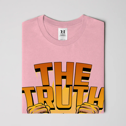 YahRIZEN Freedom Breaker Tee – The Truth Shall Set You Free Tee in Bubblegum