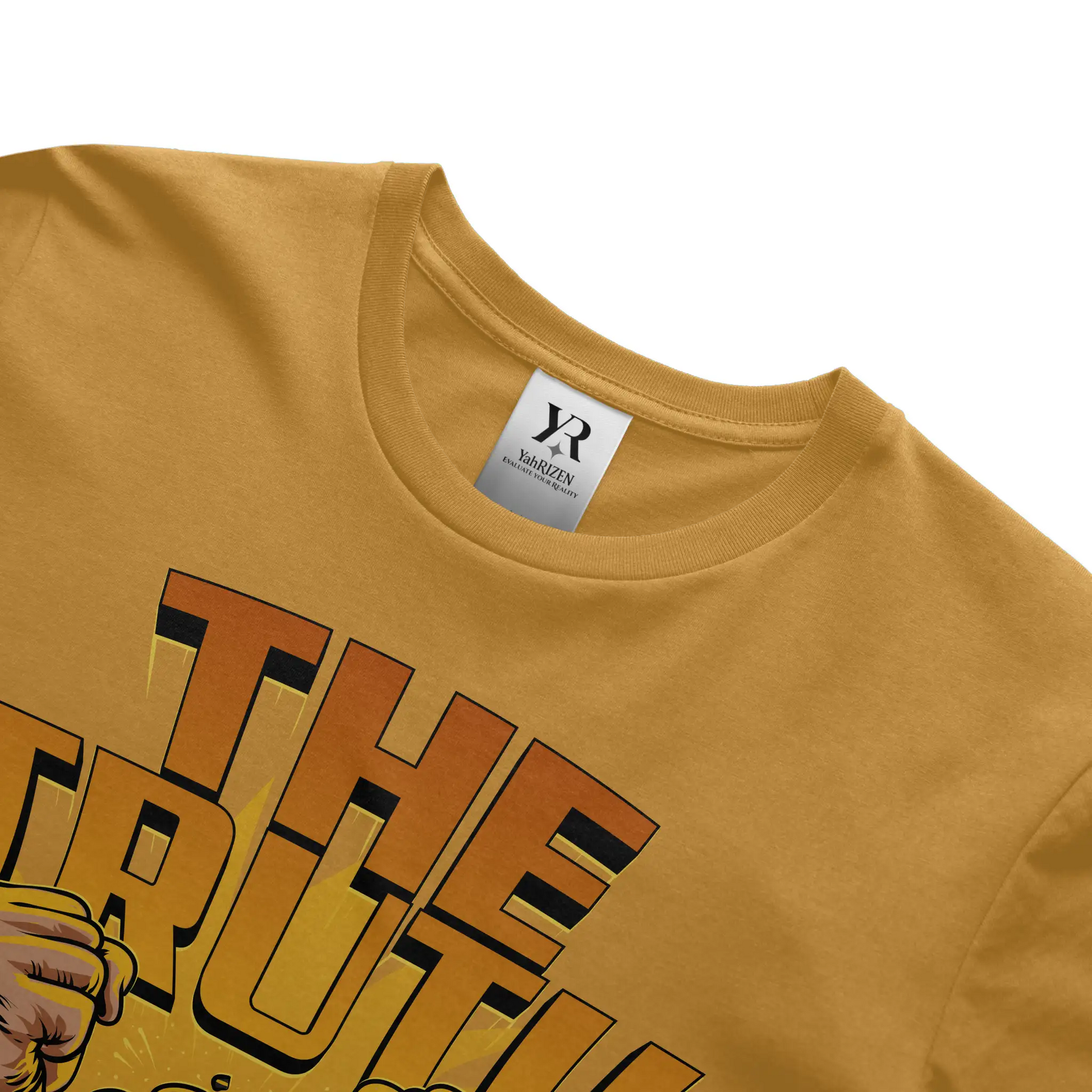 YahRIZEN Freedom Breaker Tee – The Truth Shall Set You Free Tee in Gold