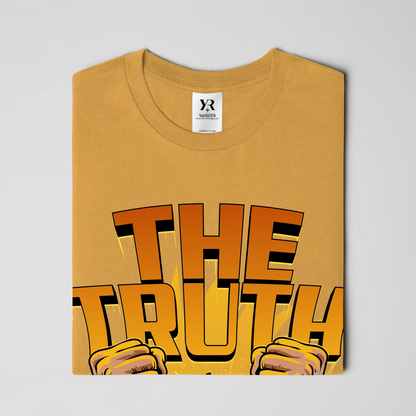 YahRIZEN Freedom Breaker Tee – The Truth Shall Set You Free Tee in Gold
