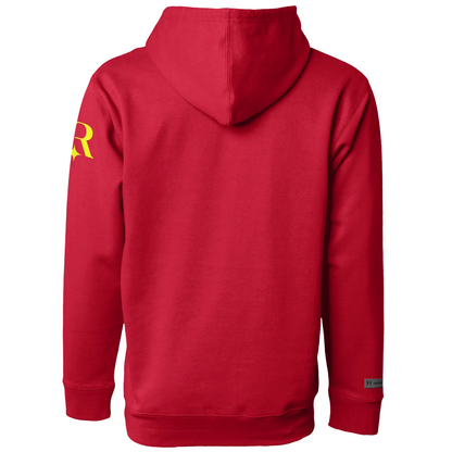 YahRIZEN Solar Yellow Wings Hoodie – Signature Edition (Red)