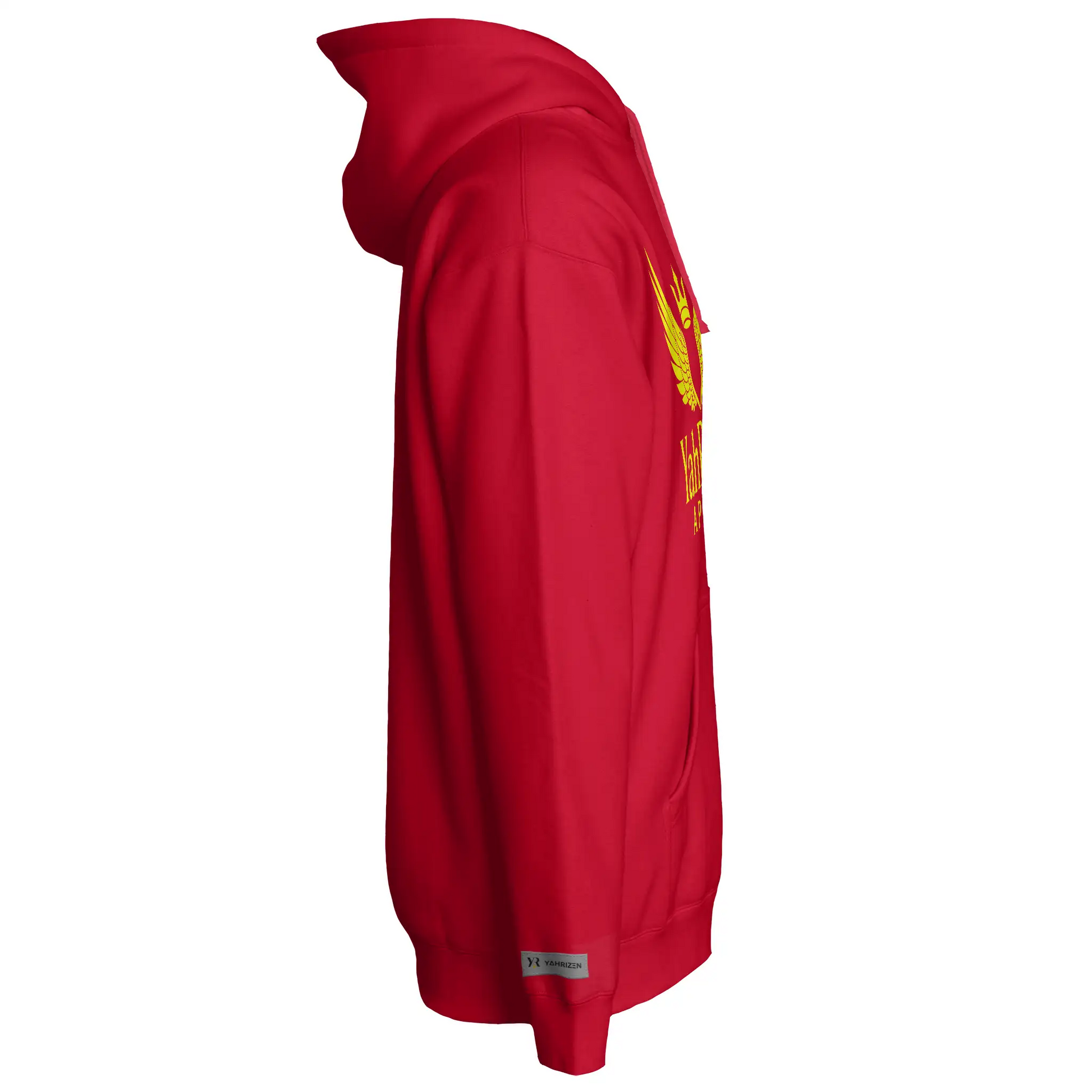 YahRIZEN Solar Yellow Wings Hoodie – Signature Edition (Red)