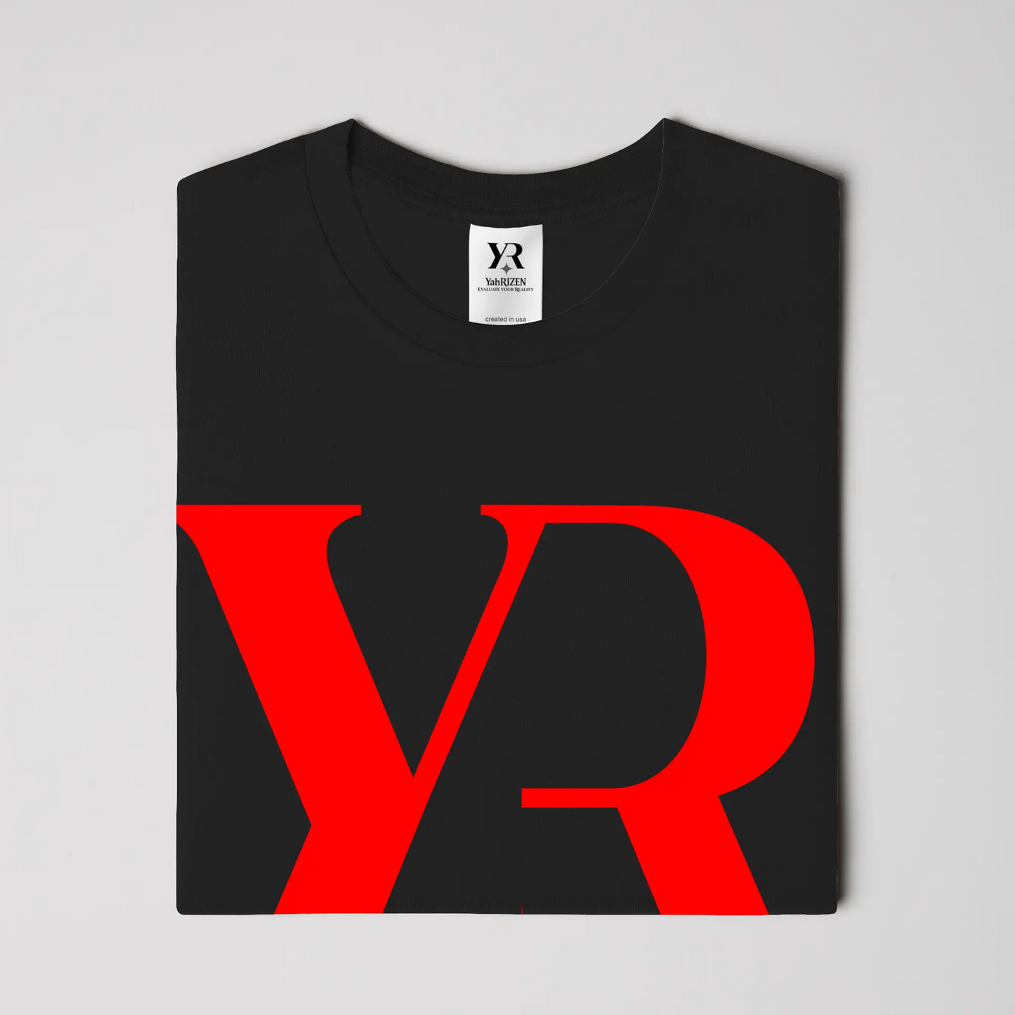 YR Monogram Solar Yellow Signature Tee – Left-Sleeve YahRIZEN Edition