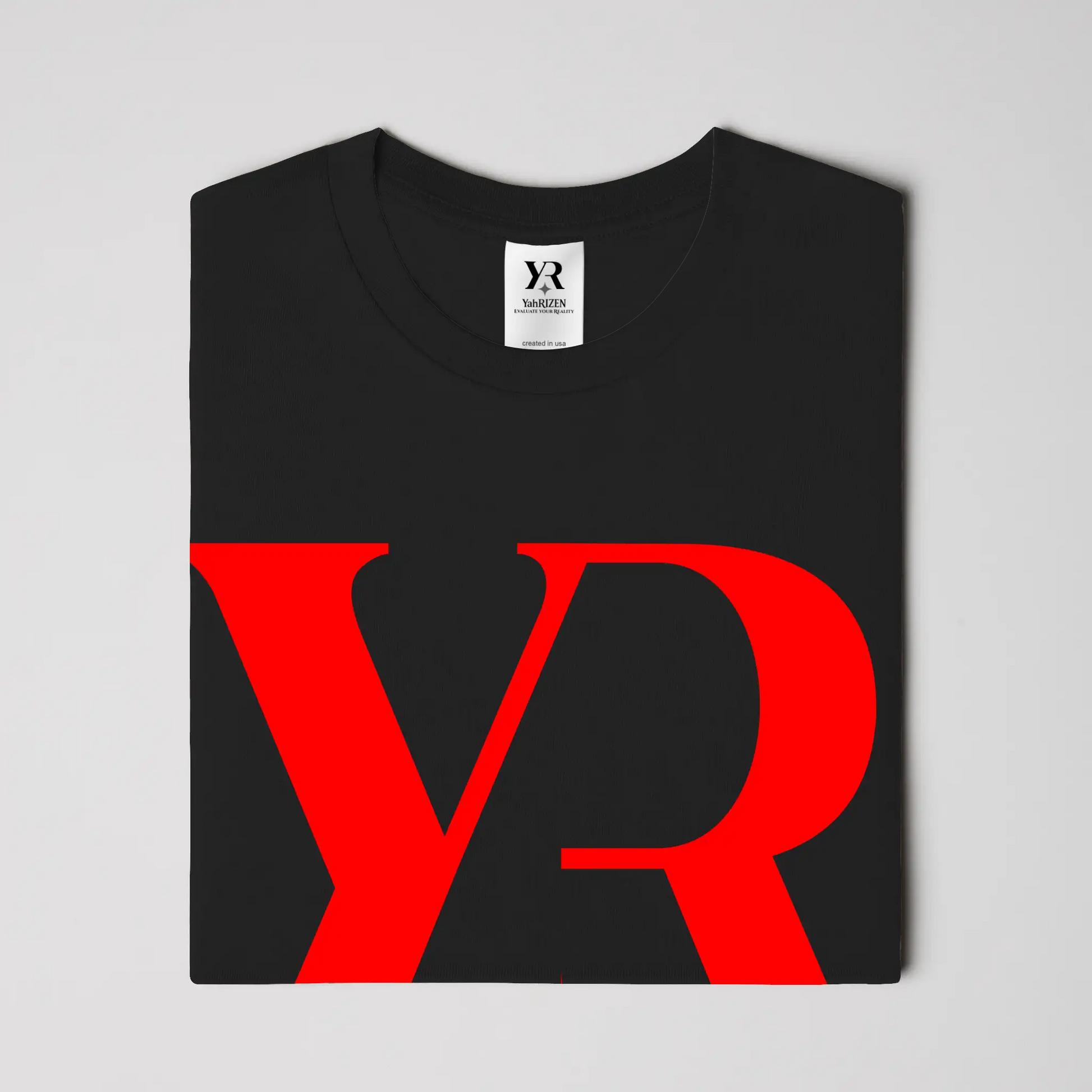 YR Monogram Solar Yellow Signature Tee – Left-Sleeve YahRIZEN Edition