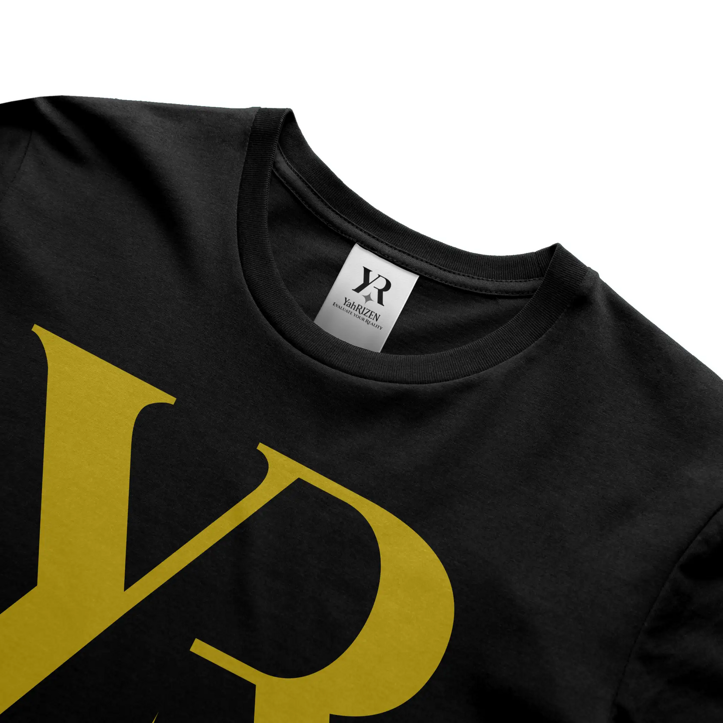 YR Monogram Gold Signature Tee — YahRIZEN Edition