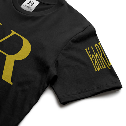 YR Monogram Gold Signature Tee — YahRIZEN Edition