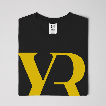 YR Monogram Gold Signature Tee — YahRIZEN Edition