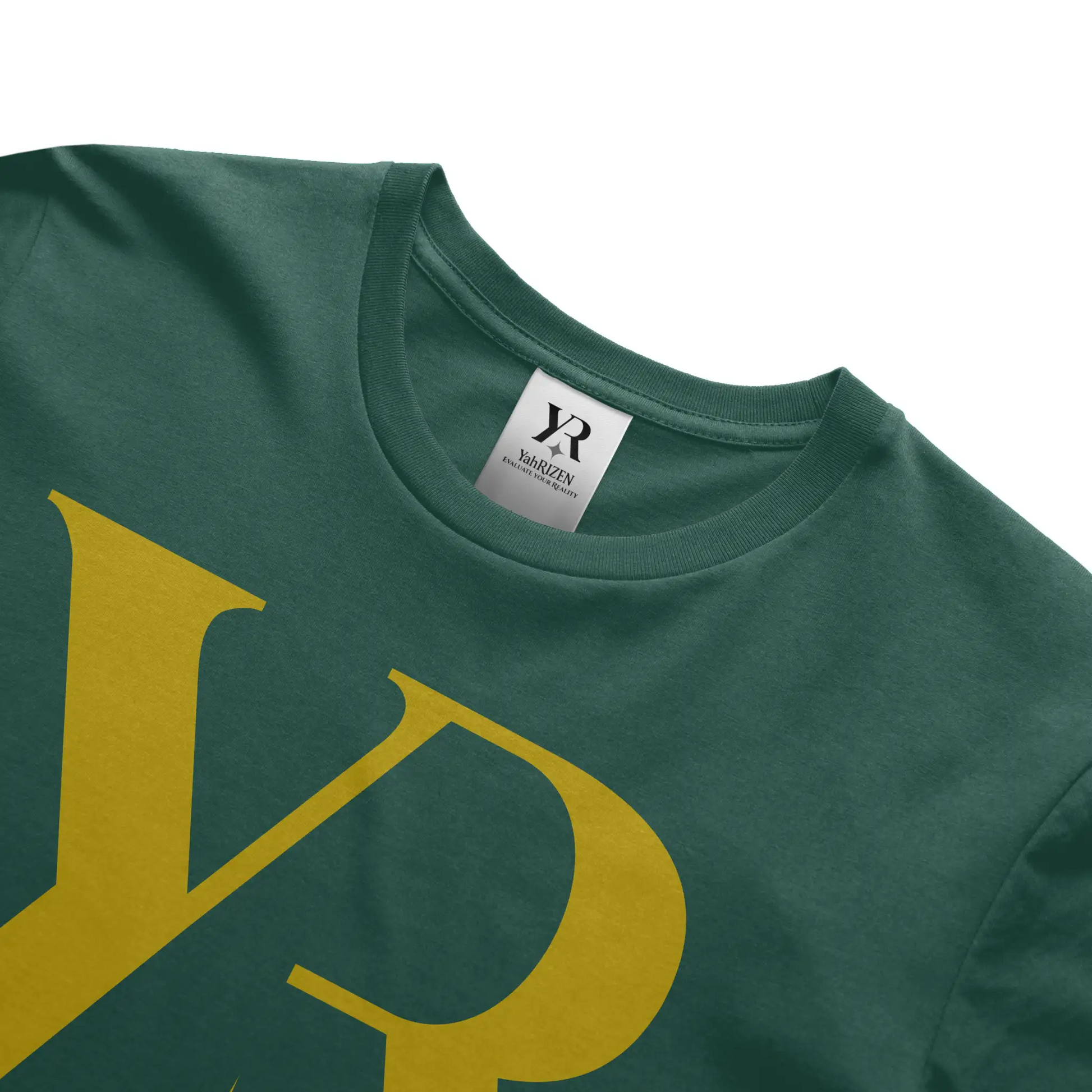 YR Monogram Tee – Emerald Jade Edition