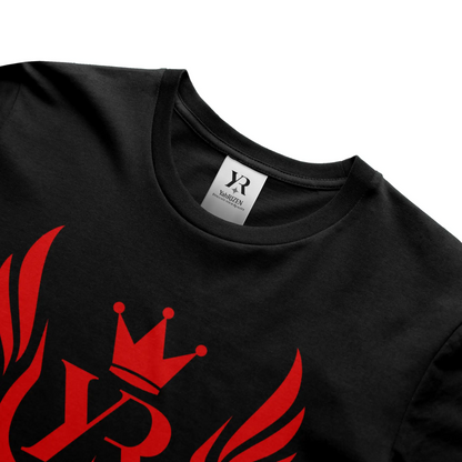 YahRIZEN Royal Standard Tee – Red Crest Emblem