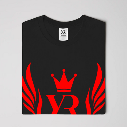 YahRIZEN Royal Standard Tee – Red Crest Emblem