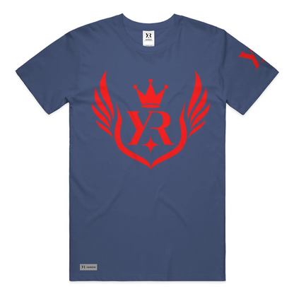 YahRIZEN Royal Standard Tee – Red Crest Emblem