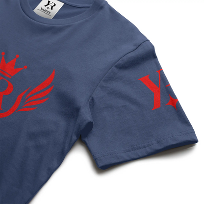 YahRIZEN Royal Standard Tee – Red Crest Emblem