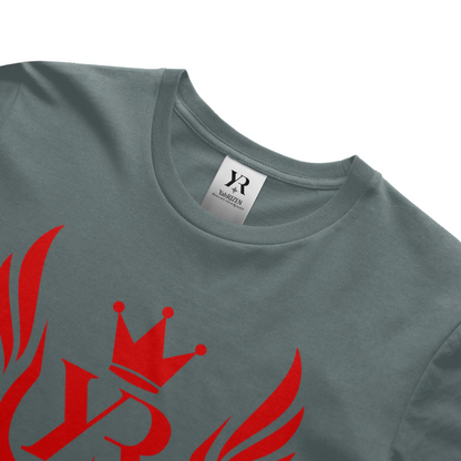 YahRIZEN Royal Standard Tee – Red Crest Emblem