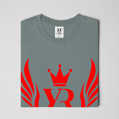 YahRIZEN Royal Standard Tee – Red Crest Emblem