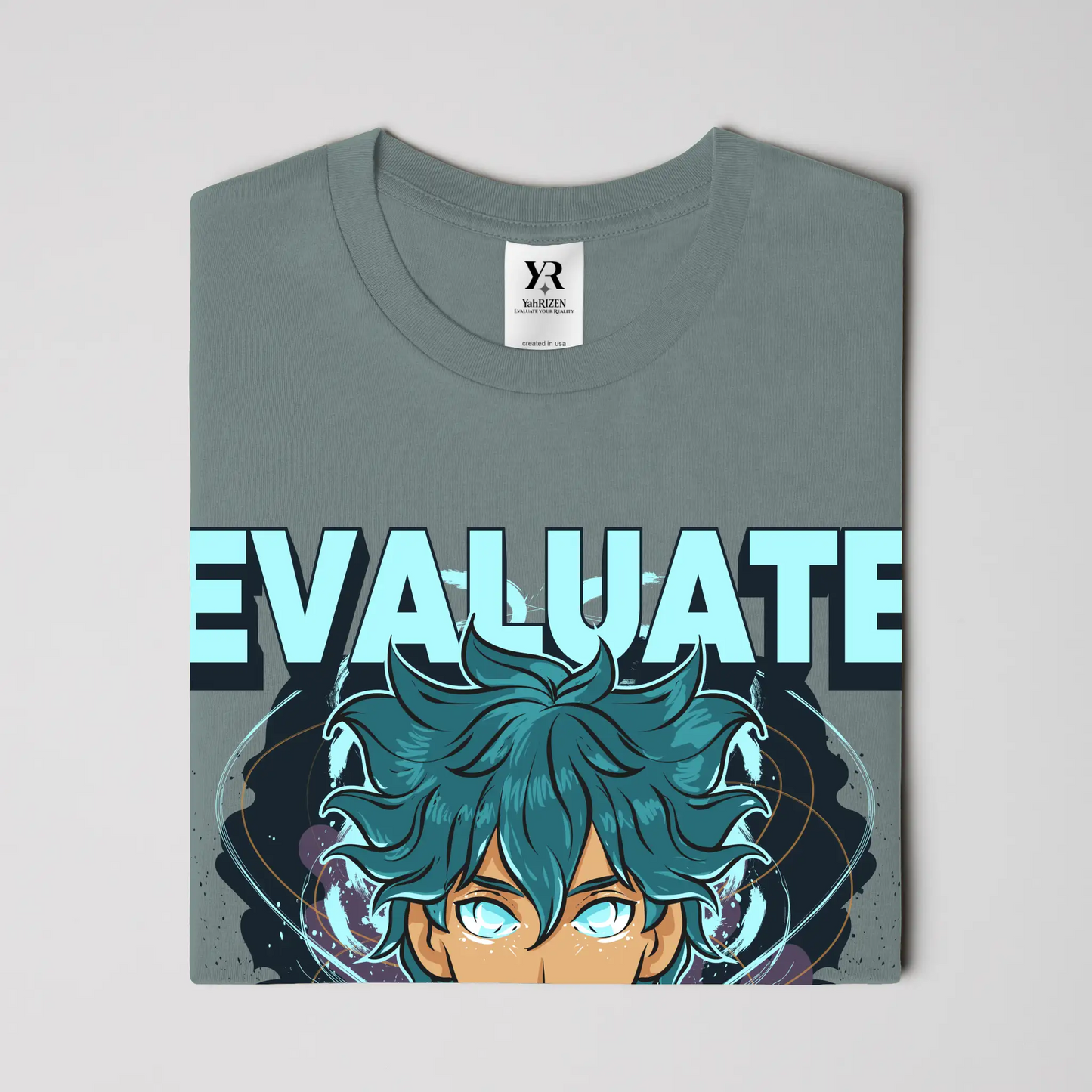 Evaluate Your Reality – Anime Aura Tee 