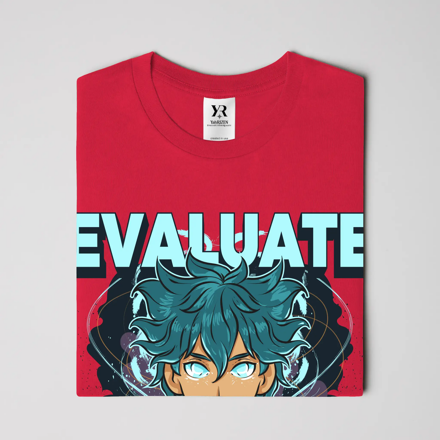 Evaluate Your Reality – Anime Aura Tee 