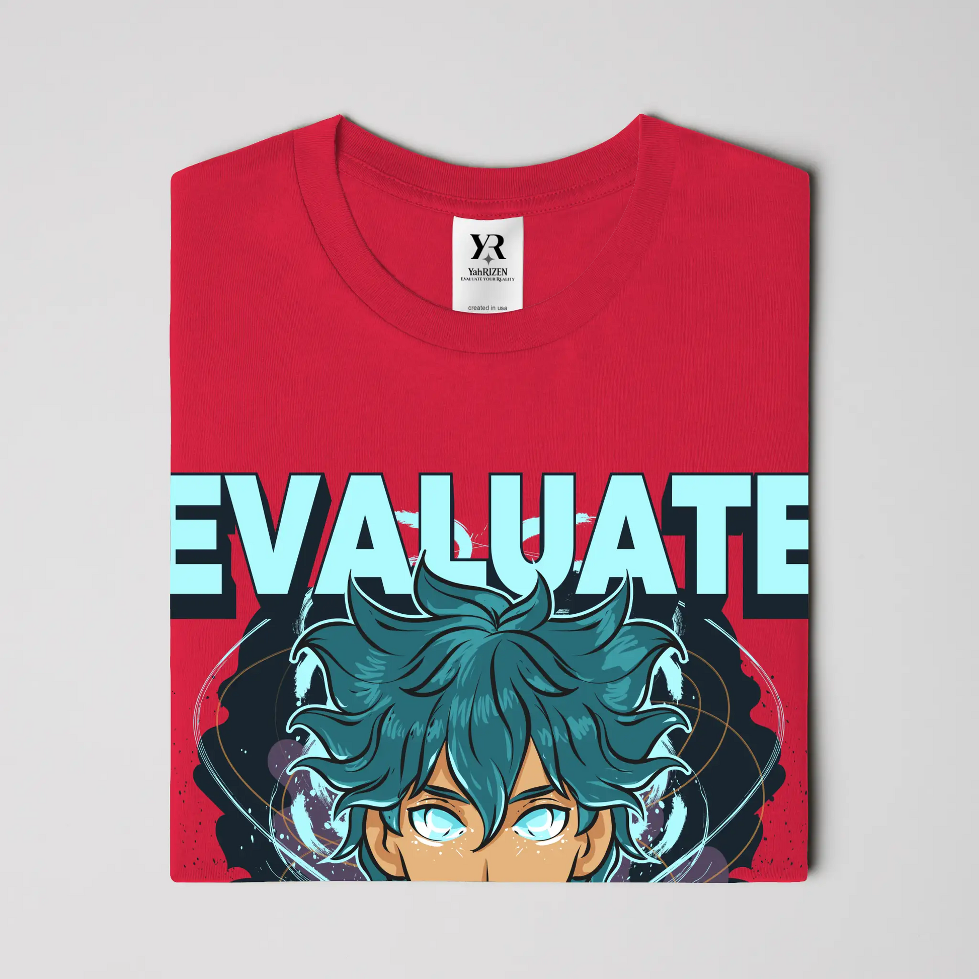 Evaluate Your Reality – Anime Aura Tee 