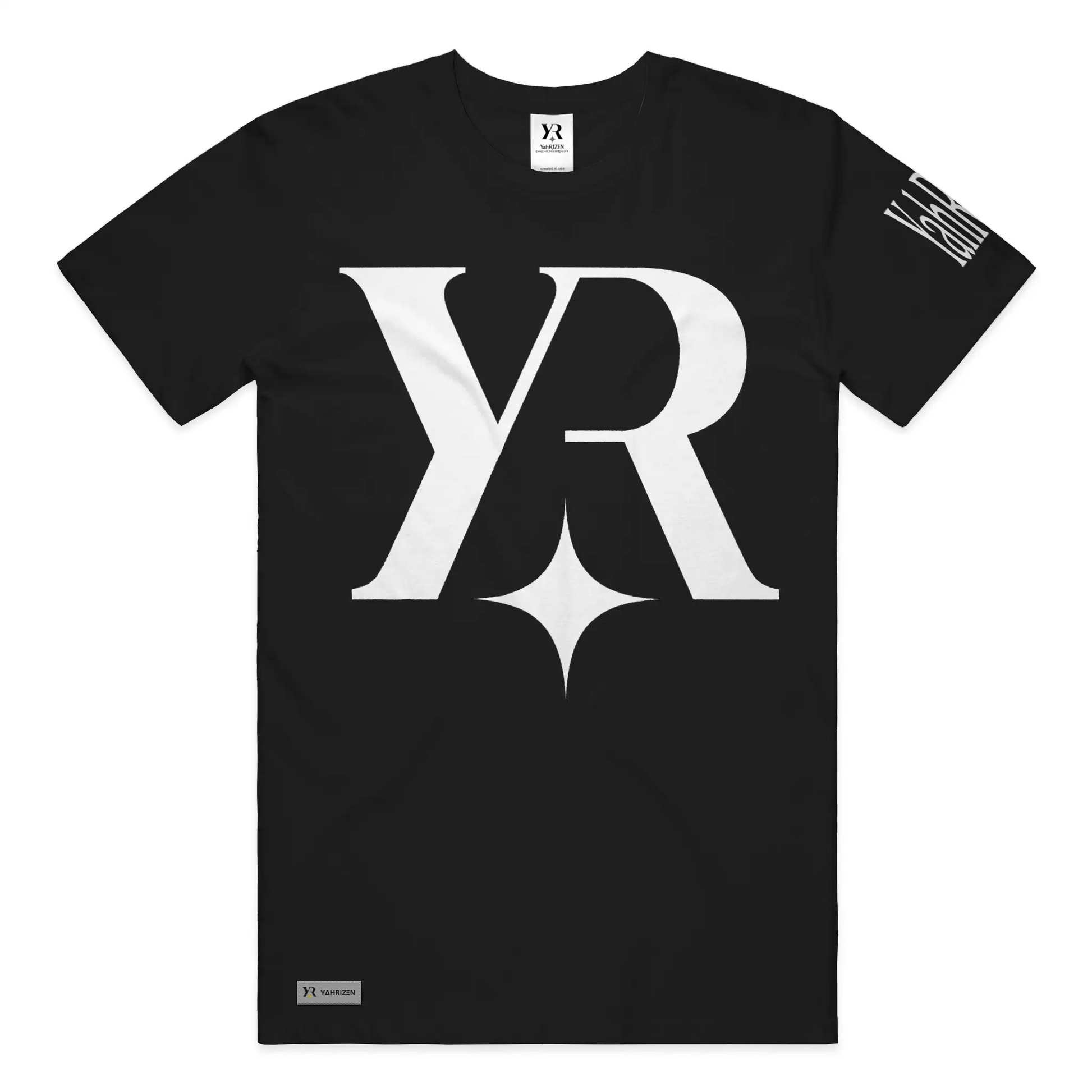 YR Monogram Signature Tee – Black