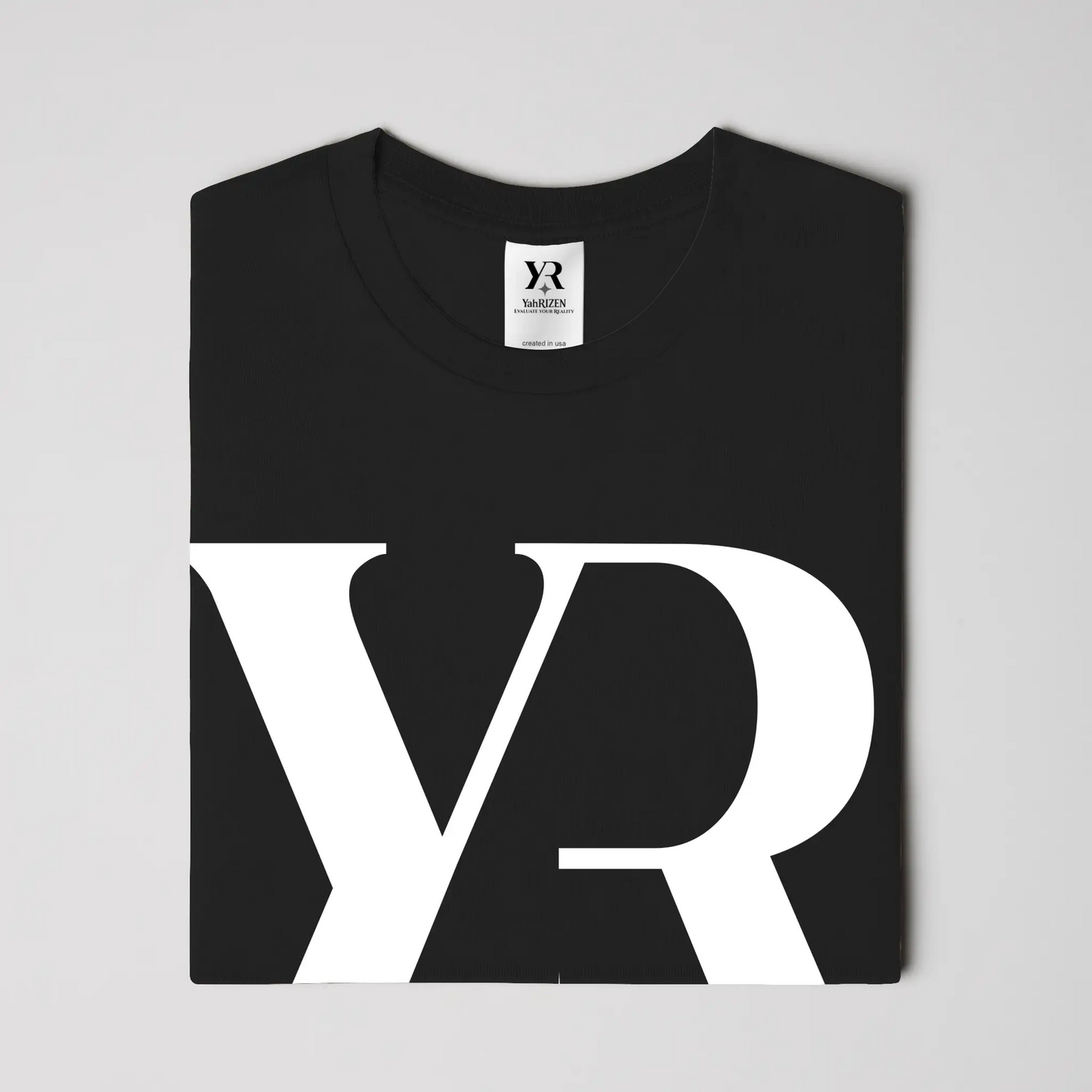 YR Monogram Signature Tee – Black
