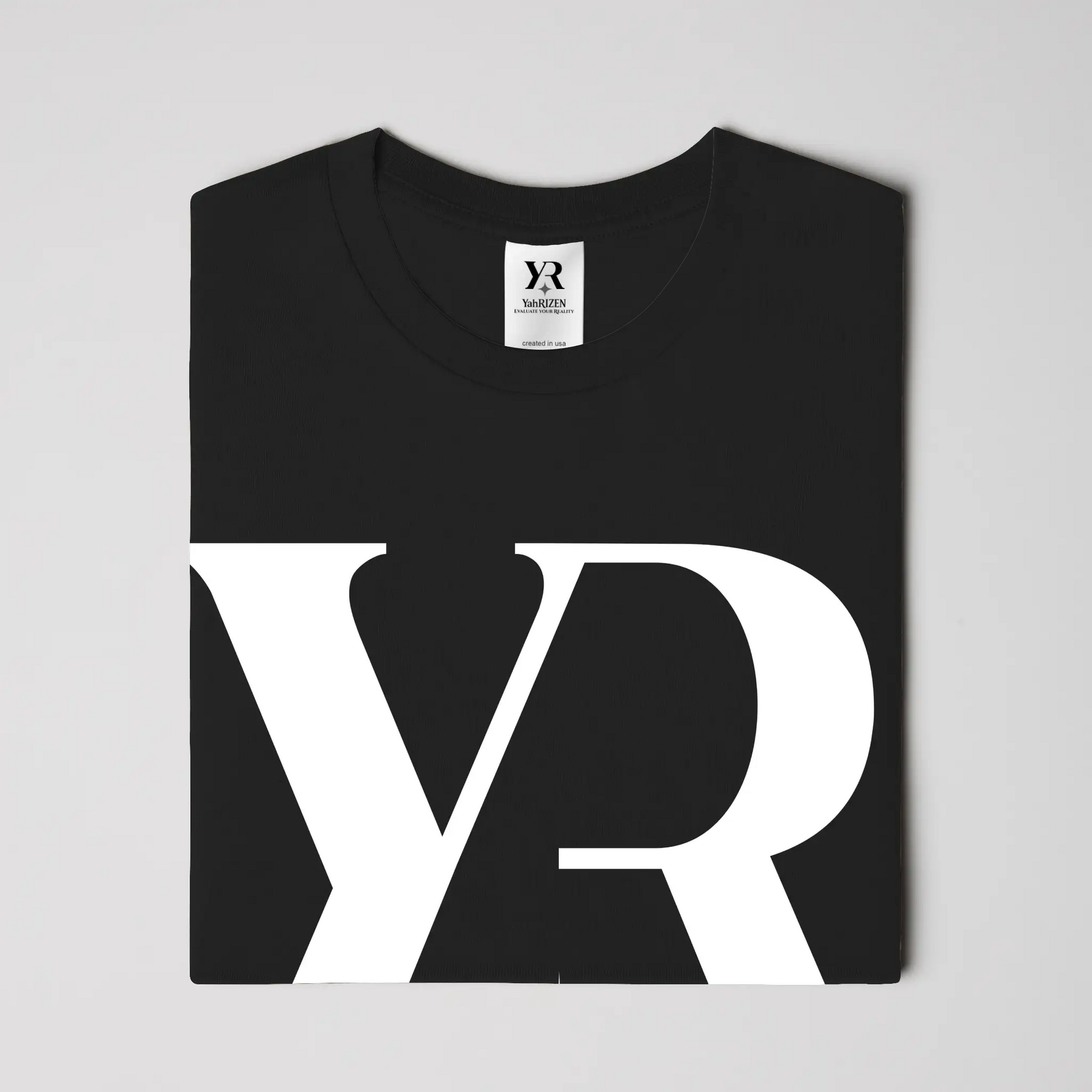 YR Monogram Signature Tee – Black