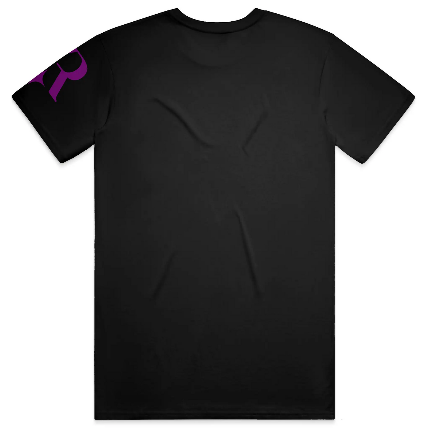 YahRIZEN™ Crest Logo Tee – Purple on Black