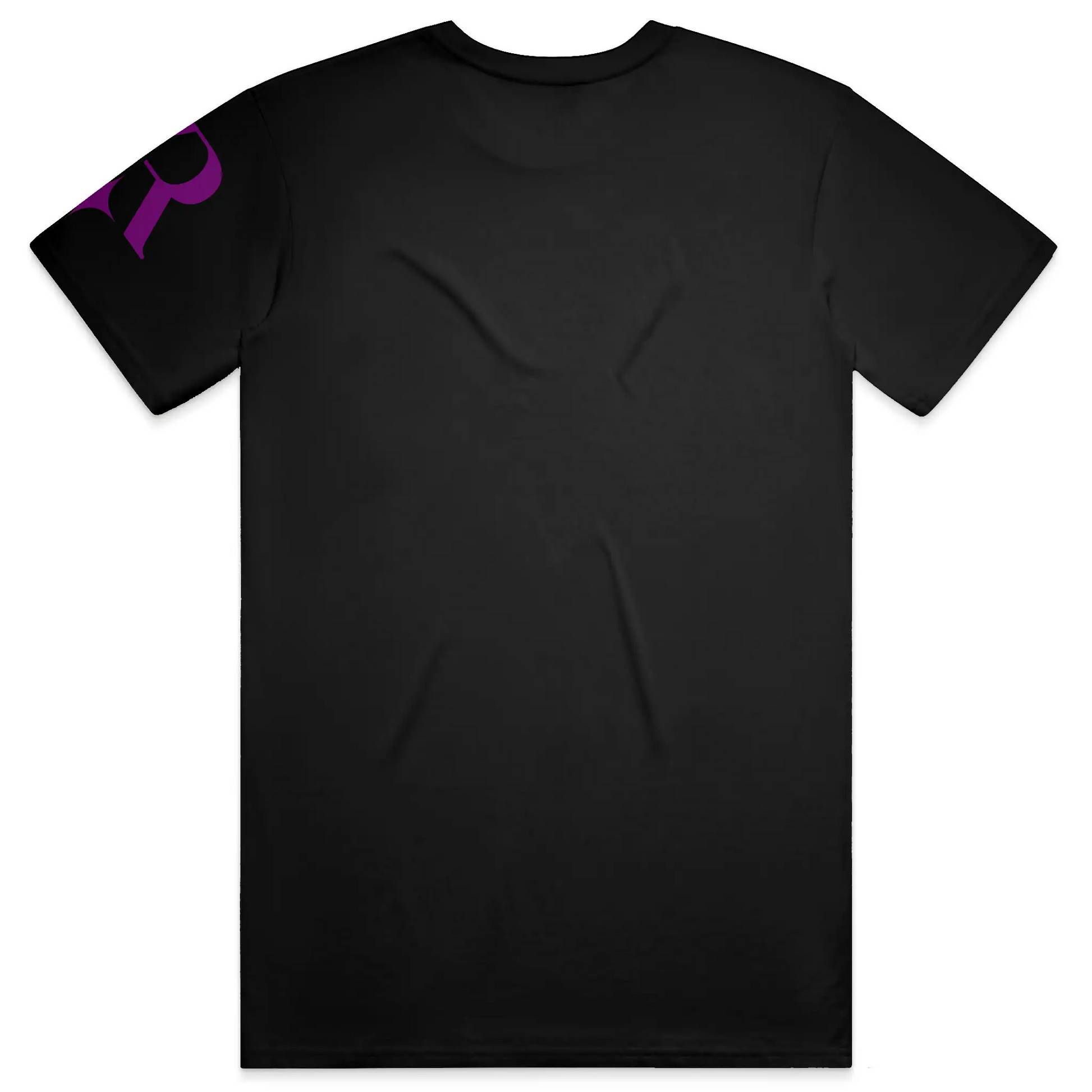 YahRIZEN™ Crest Logo Tee – Purple on Black
