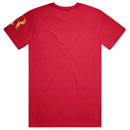 YahRIZEN™ Gold Foil Crest Tee — Black/Gold