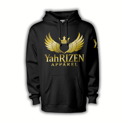 YahRIZEN Signature Hoodie – Black/Gold