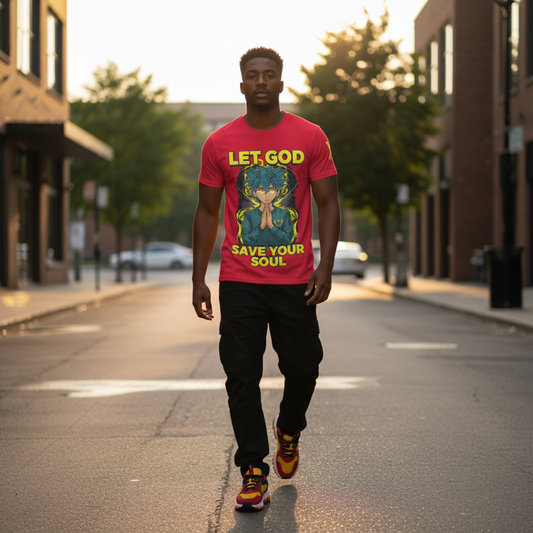 YahRIZEN “Let God Save Your Soul” Tee – Radiant Faith Edition