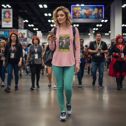 YahRIZEN STRONG Women’s Hooded Pullover Dusty Rose