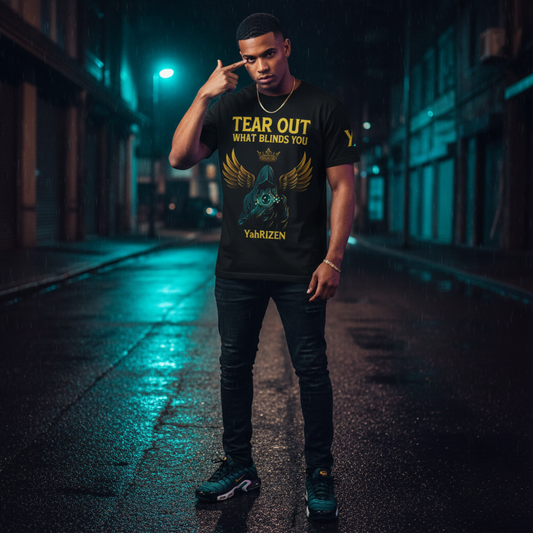 Tear Out What Blinds You – YahRIZEN Exclusive Luxury Graphic Tee