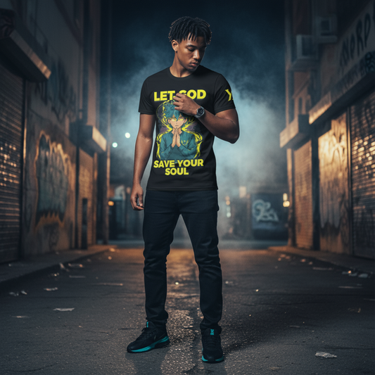 YahRIZEN “Let God Save Your Soul” Tee – Black