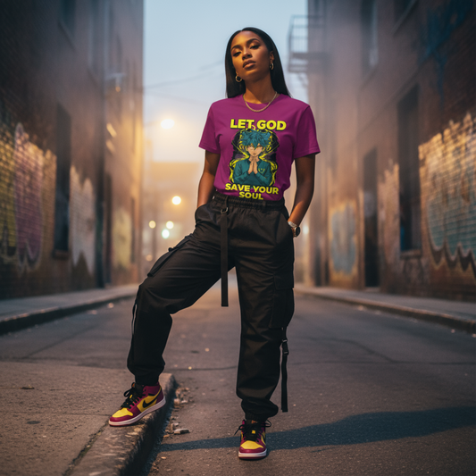 YahRZEN Women’s Premium Tee — “Let God Save Your Soul