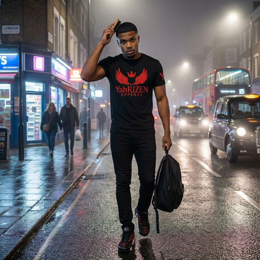 YahRIZEN Core Tee – Crimson Wings Edition