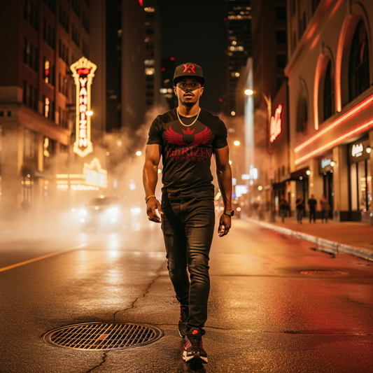 YahRIZEN Signature Snapback Hat — Red Monogram Edition