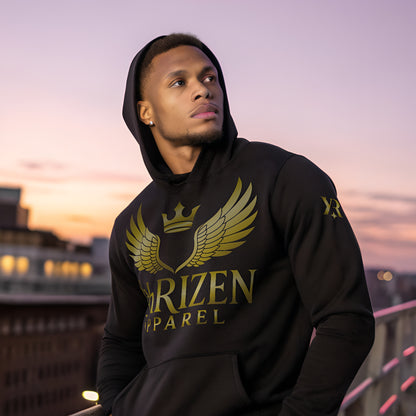 YahRIZEN Signature Hoodie – Black/Gold