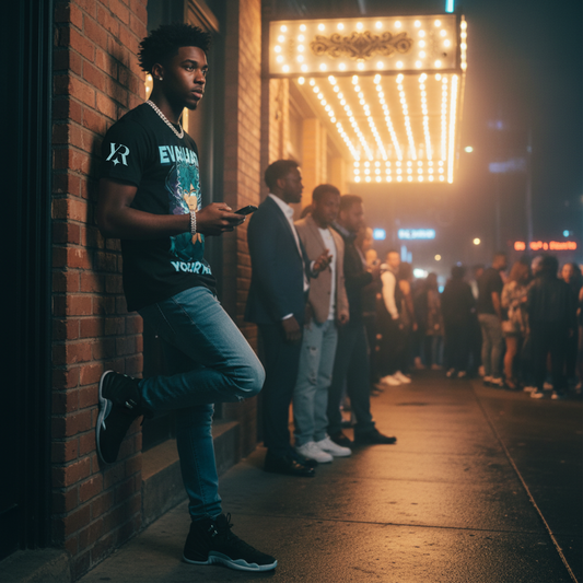 Evaluate Your Reality – Anime Aura Tee (Black / Mineral / Red)