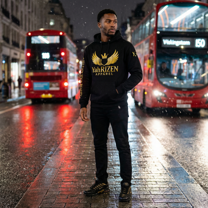 YahRIZEN “Evaluate Your Reality™” Hoodie — Black/Gold Exclusive Drop
