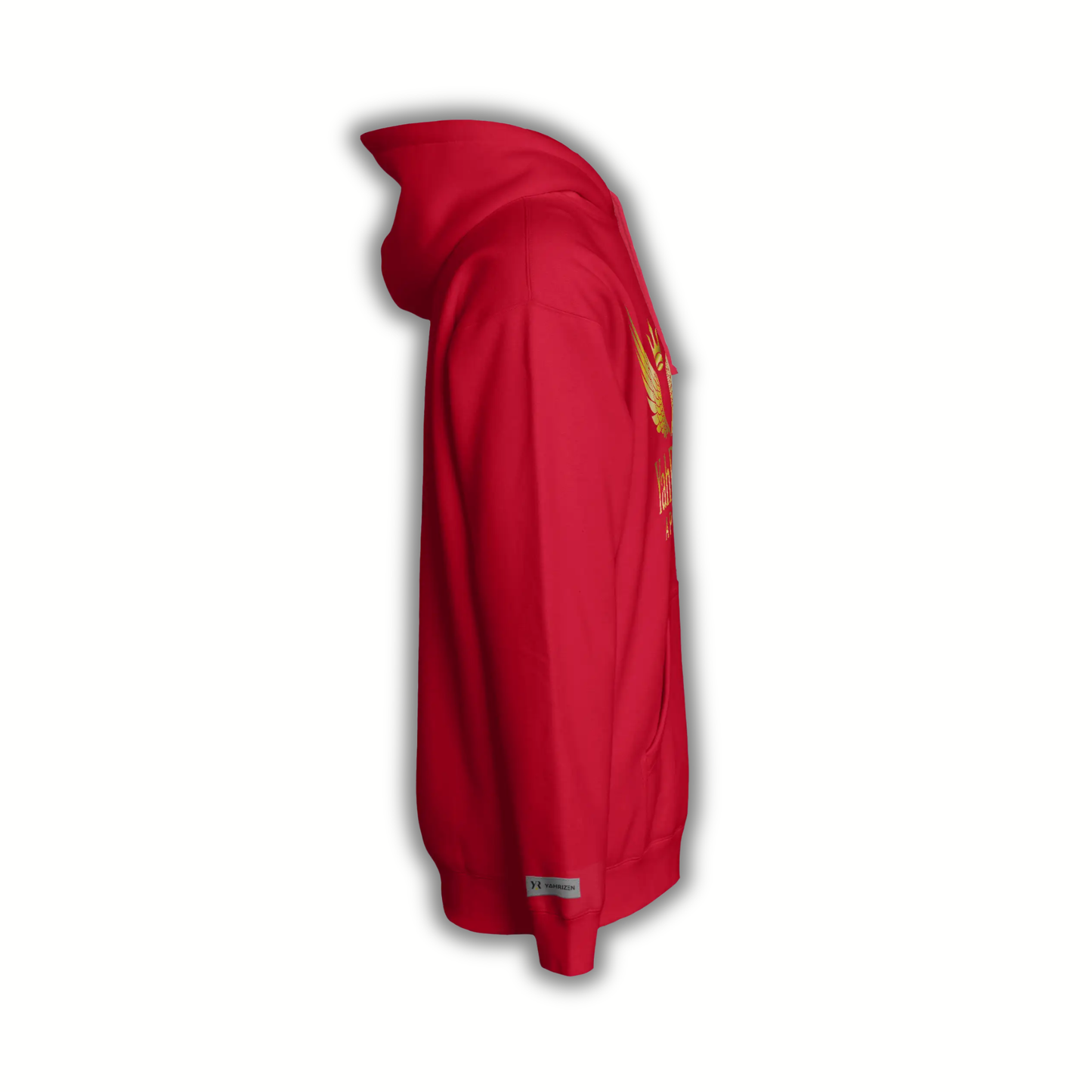 YahRIZEN Signature Hoodie Red/Gold — Exclusive Drop