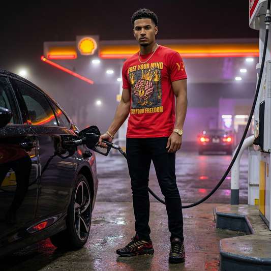 Free Your Mind Tee – YahRIZEN Tee Red